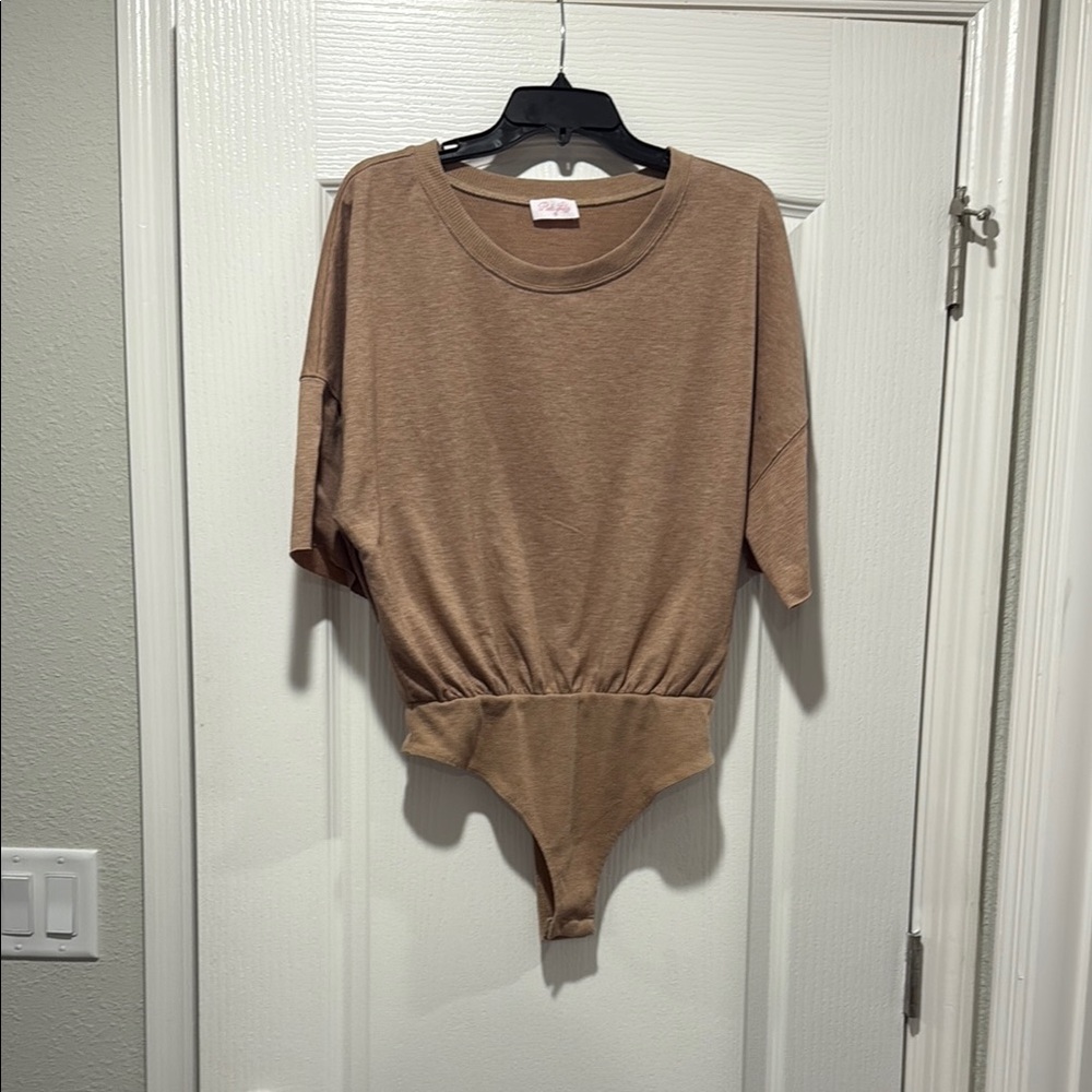 DarylAnn Denner x Pink Lily Tan Bodysuit